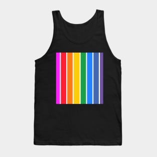 Bright rainbow stripes - vertical Tank Top